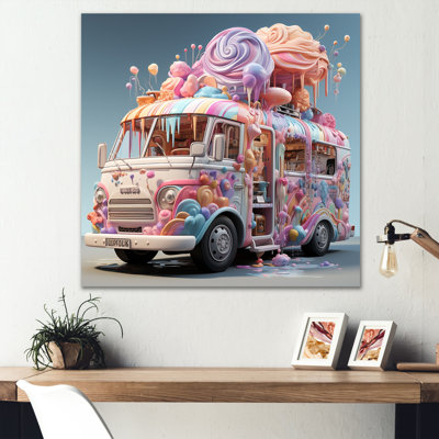 " Pastel Ice Cream Truck III "