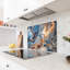 Dosseret en verre trempé Azure Goldflow - décoration murale de cuisine-997771070