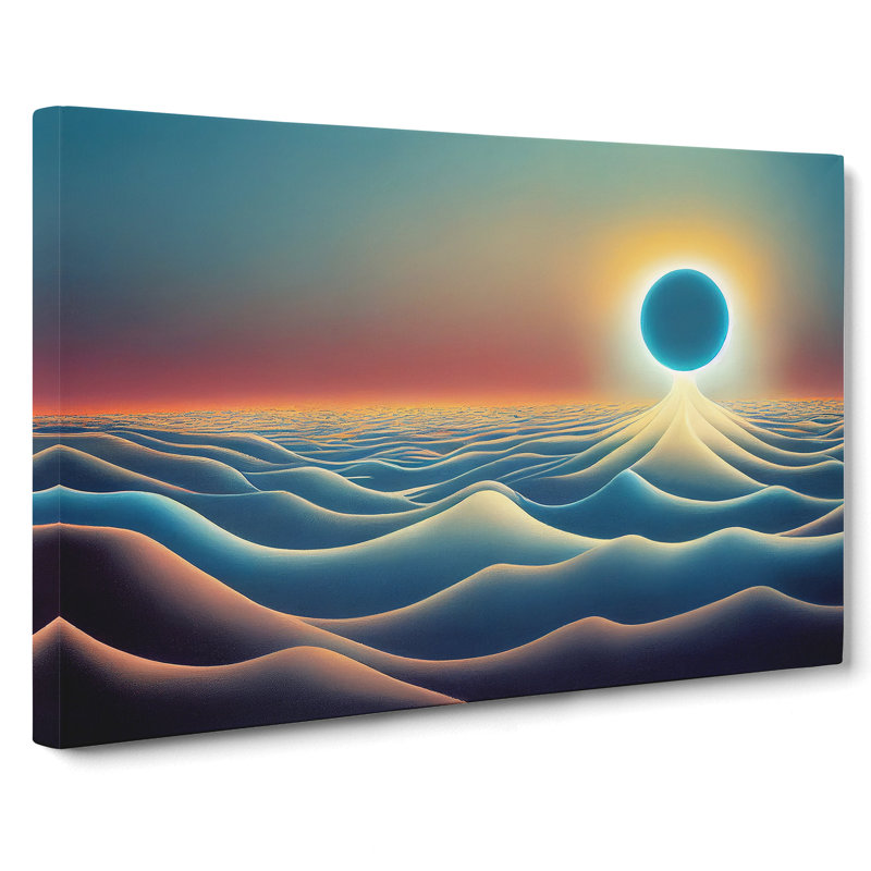 Surrealistic Ocean View - Wrapped Canvas Print, 50cm H x 76cm W x 3cm D