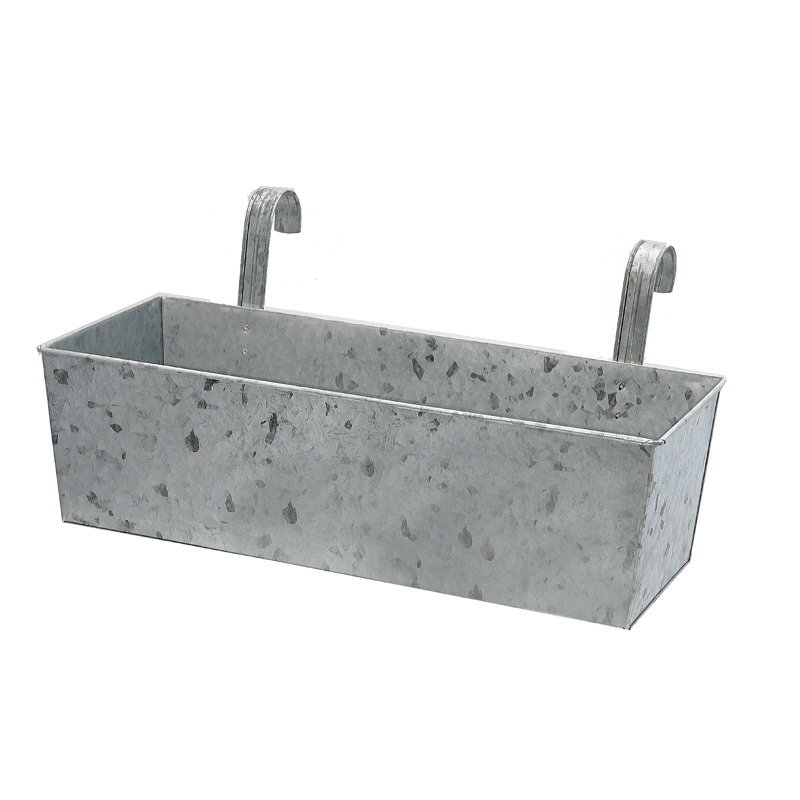 Metal Planter Box, 11" H x 6" W x 6" D