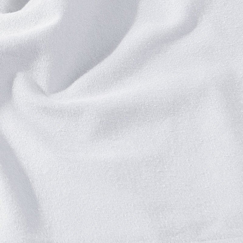 100% Cotton Flannel Fitted Sheet Ultra Soft, White, Twin XL Fitted Sheet