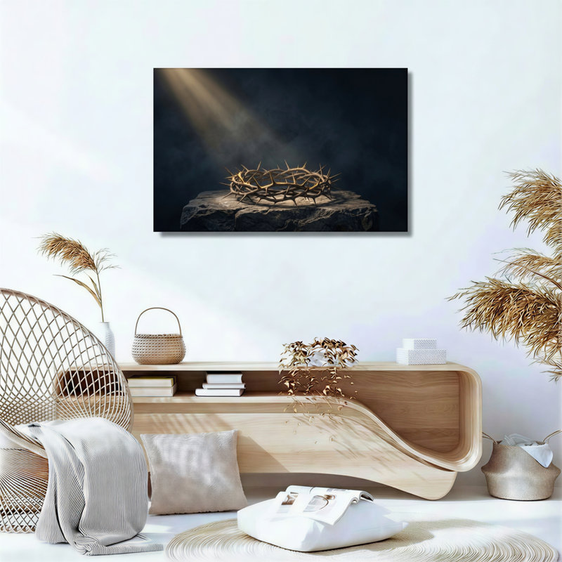 Couronne d'épines, reproduction d'art sur toile, ensemble de 1, 24"H x 36"W, Wrapped Canvas