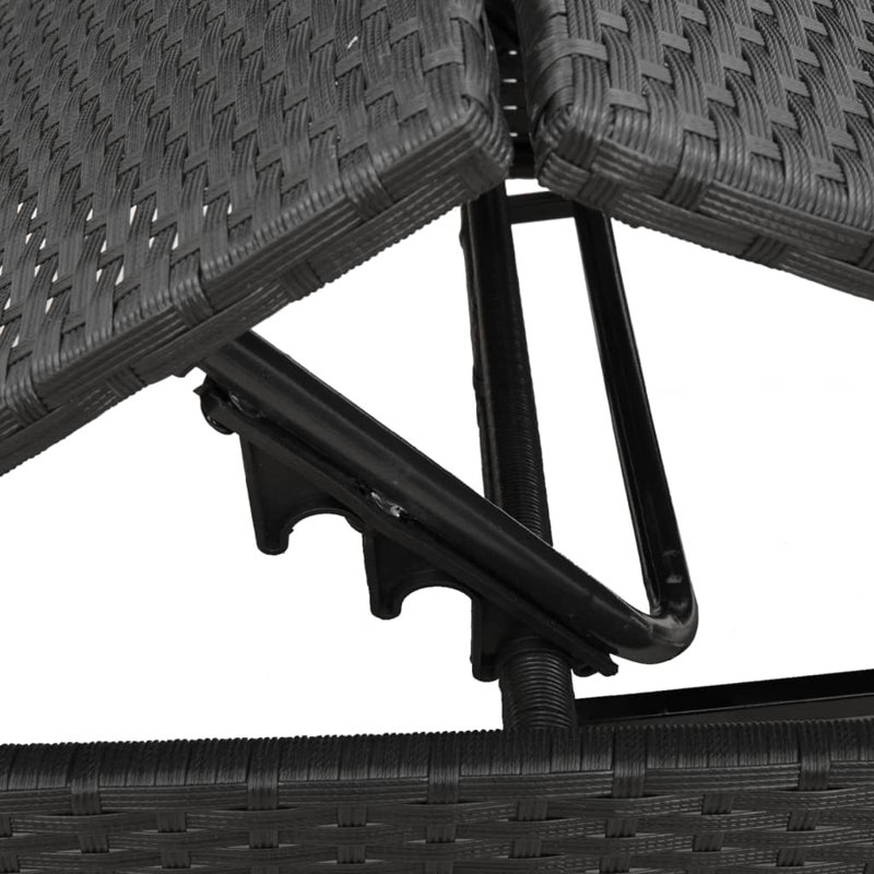  Sun Lounger Black And Blue, Blue, Black