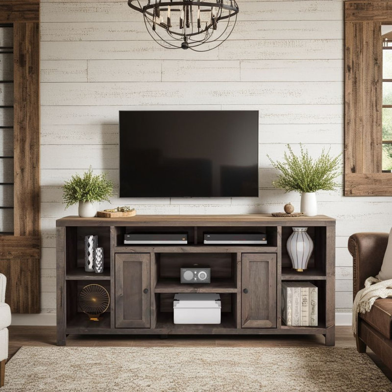Columbia 74" TV Stand for TVs up to 85", Barnwood