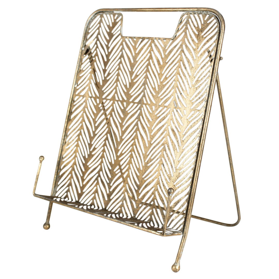 Zekel Glam Metal Book Display Stand Mercer41
