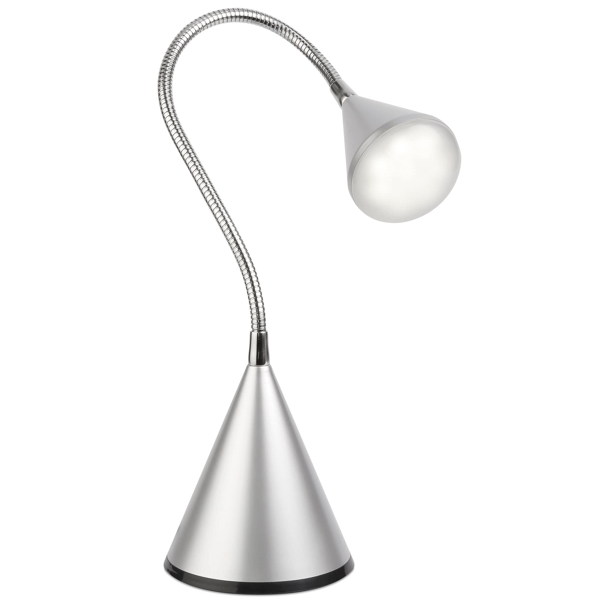 Ivy Bronx LED Cone Desk Lamp,(Silver) | Wayfair