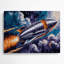 Affiche murale fusée Sci Fi Vintage-1528957255