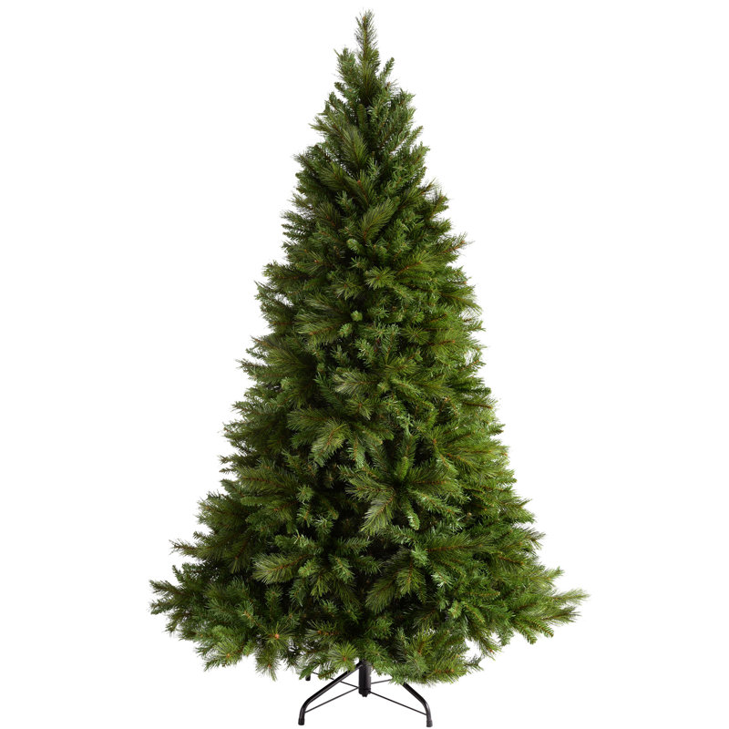 Victorian Artificial Pine Christmas Tree, 6.96ft H x 4.53ft W x 4.53ft D