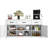 57.9" Sideboard With 3 Drawers, Adjustable Shelf-1620589360