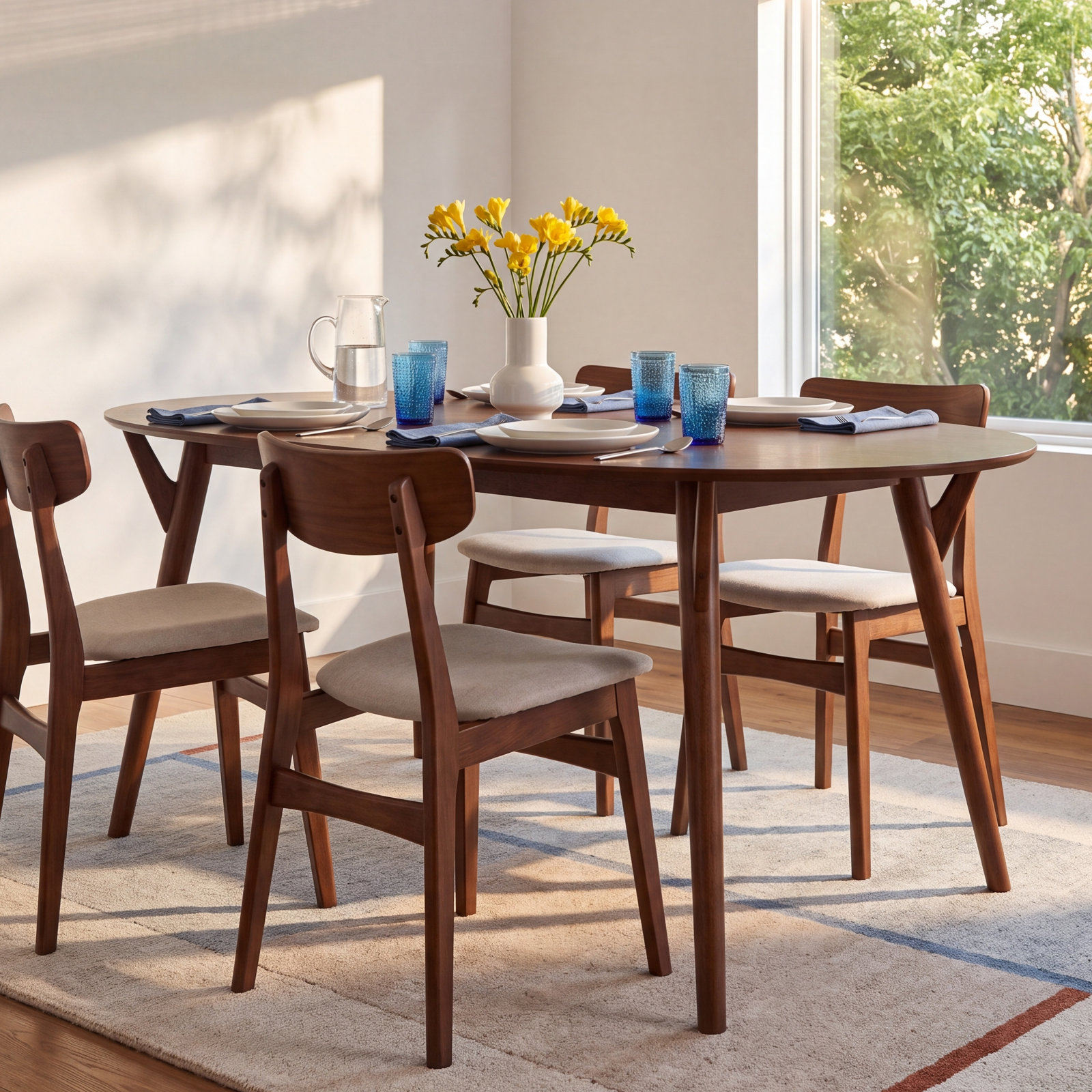 71" Wood Dining Table
