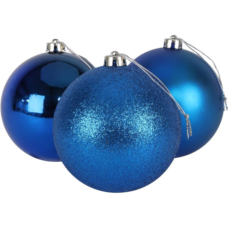 Polyvinyl Chloride (PVC) Ball Ornament, 10cm H x 10cm W x 10cm D, Black