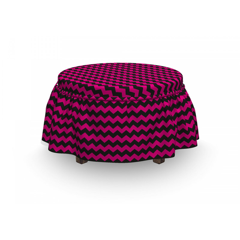 Ensemble de housse pour à chevrons 2 pièces à coussins carrés room room curves