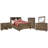 Trinell Full Bookcase Storage Bed, Dresser, Mirror, Chest and 2 Nightstands