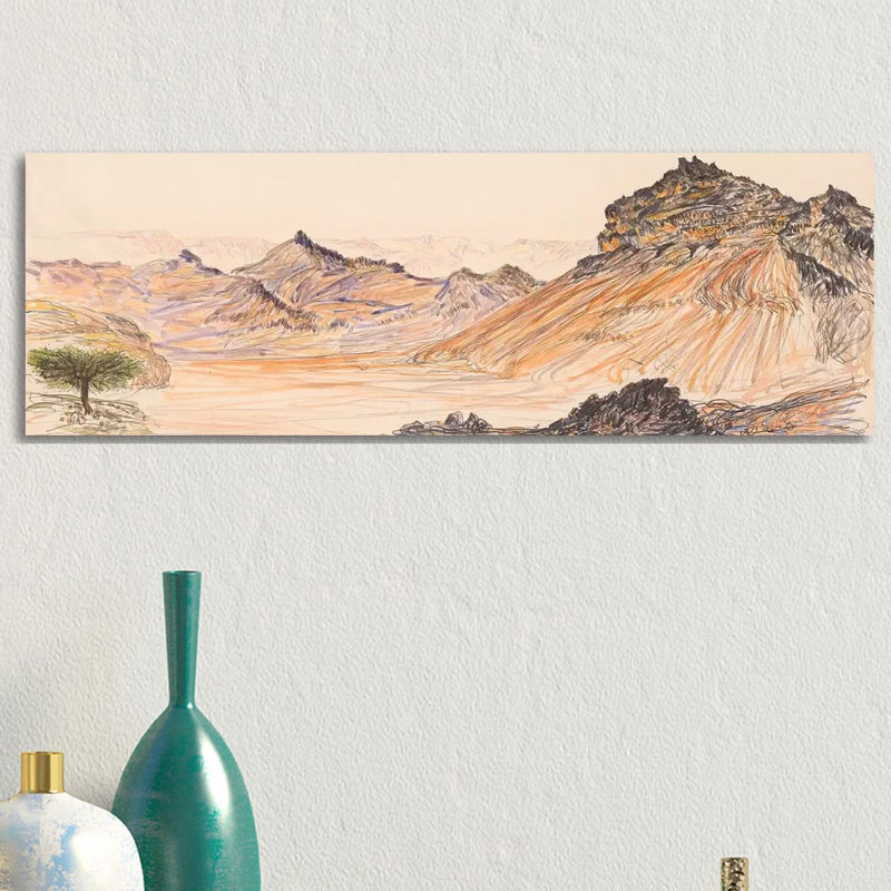 Nahal Gevanim by Itzu Rimmer - Panoramic Print on Canvas, 152.4 cm H x 50.8 cm W x 3.175 cm D, Wrapped Canvas