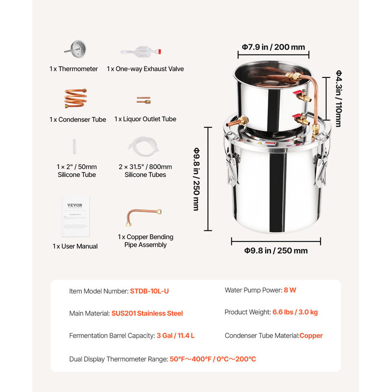Trousse de brassage Moonshine, 3 gallons