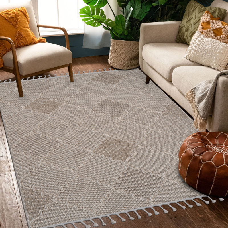 Tapis tissé à la machine Naar Guros, Rectangle 4 pi x 6 pi 2 po