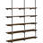 5 Tier Farmhouse D.I.Y Iron Pipe Shelf Wall Mount Open Bookshelf (Wooden board not included)