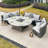 6 - Person Patio Conversation Sets with Cushions