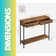 100Cm 2 Tier Rustic Console Table with 2 Drawers and Storage Shelf Entryway Living Room