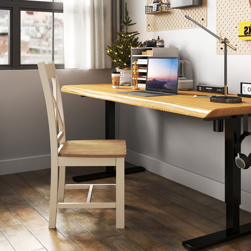 Biscoe 44cm H Solid Wood Side Chair