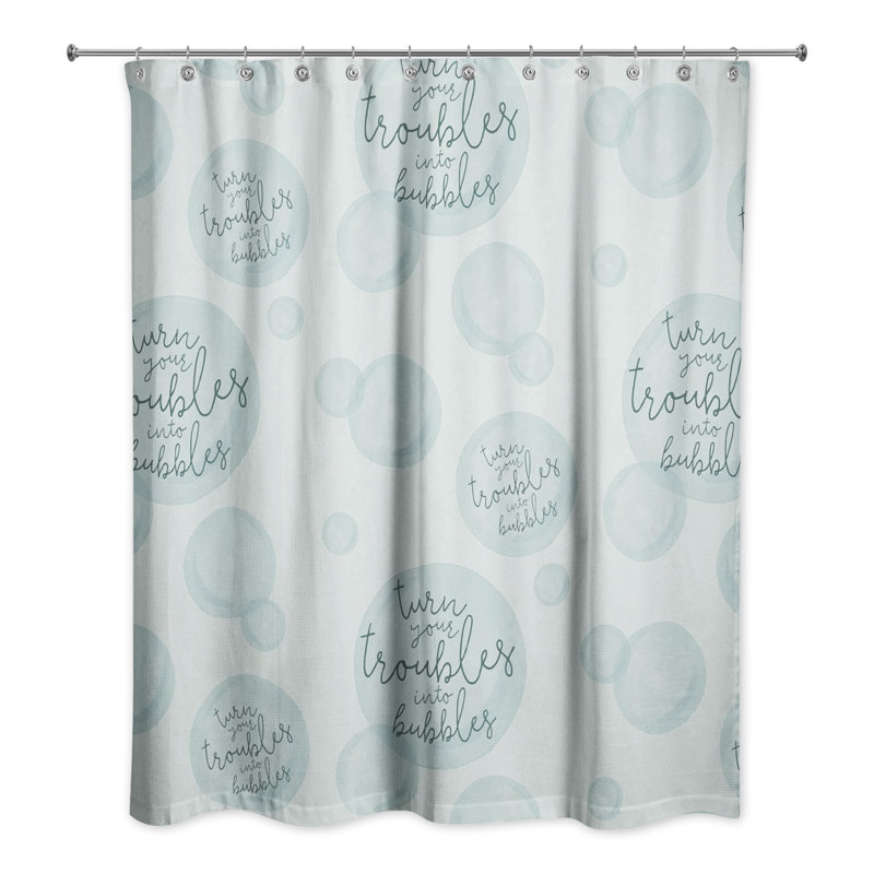 Rideau de douche simple, Vert