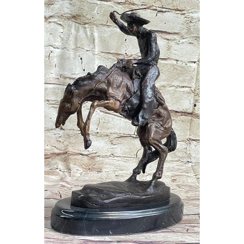 Statue Tascherau Bronco Buster