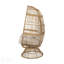 Fauteuil à œufs pivotant Reseda, conception de panier confortable avec fonction pivotante pour un confort extérieur ultime-282010461-282010460