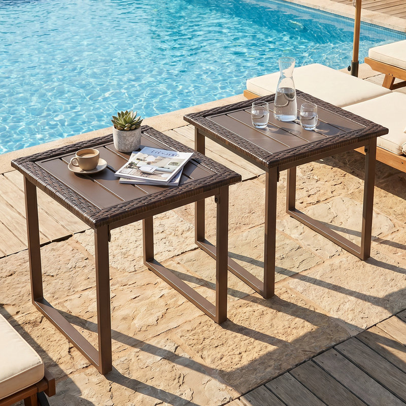 Arusha Rattan Coffee Table, Brown