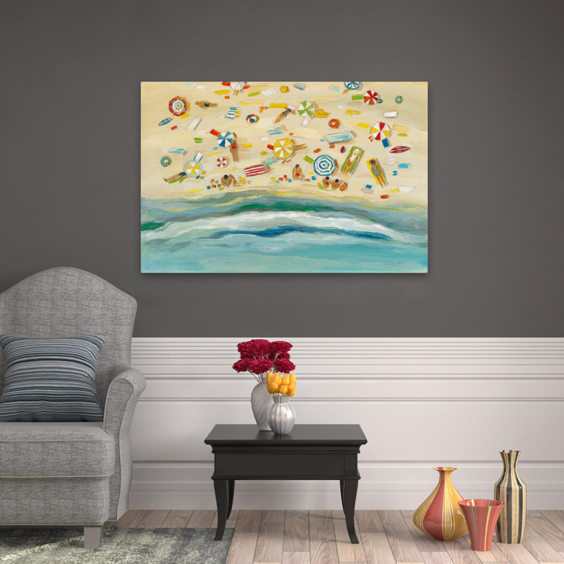 Beach Day - Couvertures Beach Beach Parasols Beach Day, H 48 po x l 32 po