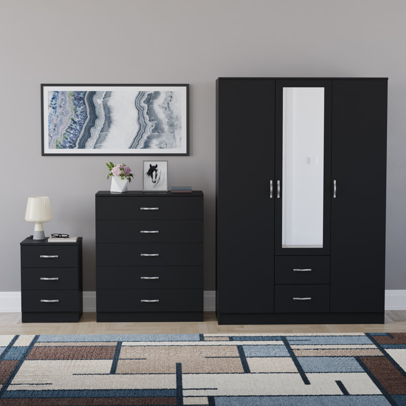 Maybery Piece Bedroom Set, Black