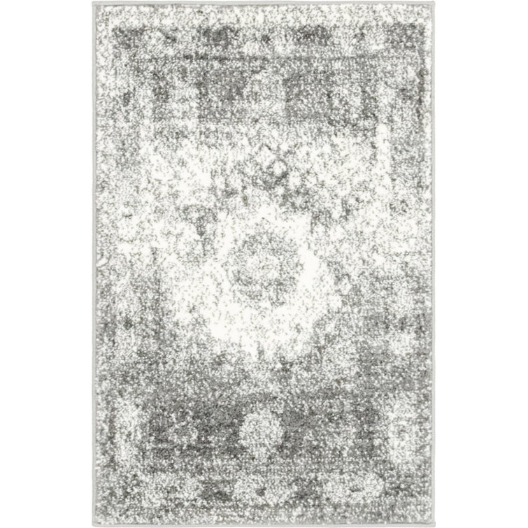 Tapis oriental gris / ivoire Walmoor