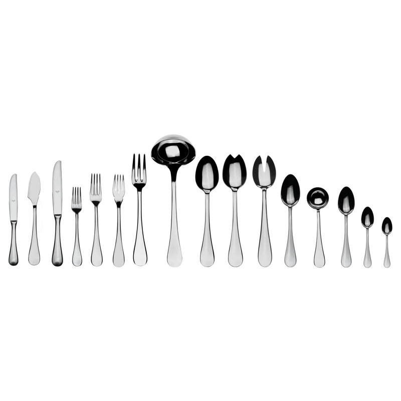Brescia Flatware Set - 126 Pieces - Stainless Steel