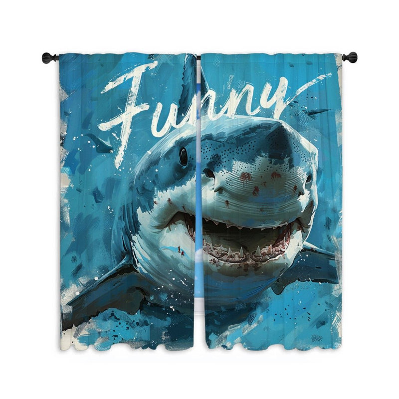 Paire de rideaux obscurcissant en polyester Egisto, L 40 po x L 54 po