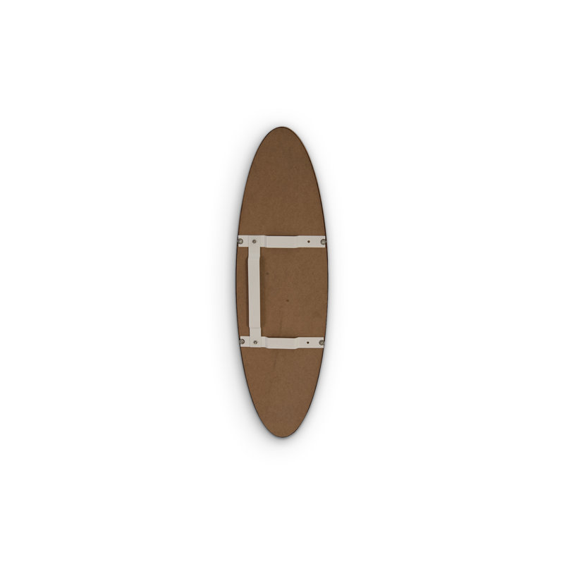 Lichen Green Contemporary Oval Lightweight Accent Mirror