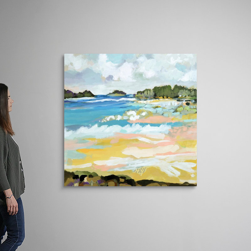 «Surfscape IX» par Karen Fields - reproduction d'art, Toile tendue, H 48 po x l 48 po x P 1,25 po
