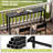 Arboleya Rectangular Metal Outdoor Bar Table with Leveling Knob-597209785-597209734