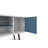 Liberty 53" Mid-Century Modern 5-Shelf TV Stand for TVs up to 50" in Blue Slate and White-1955798193