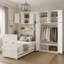 Lit armoire Murphy avec garde-robe et tablettes de rangement-117612081