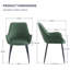 Faux Leather Upholstered Arm Dining Chair Featuring Diamond Quilted Stitching and Tapered Metal Legs-1108597844-1108597847