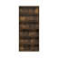 Bibliothèque ouverte à 6 niveaux, tablette de rangement, 17,8 x 61 x 134,6 cm, pin ambré-116261568