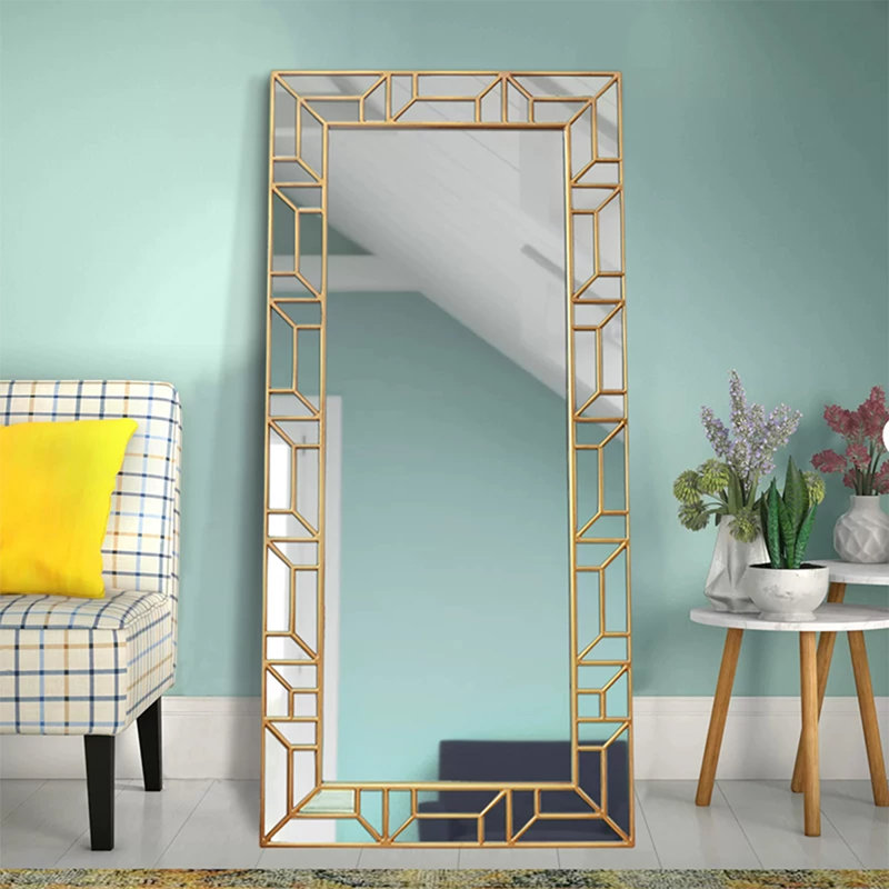 Rectangle Manufactured Wood Full Length Mirrors, 74.8" H x 35.43" W