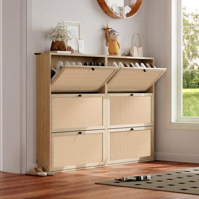 24 Pair Shoe Storage Cabinet