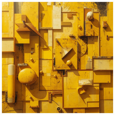 Yellow Geometric Shapes Blankets