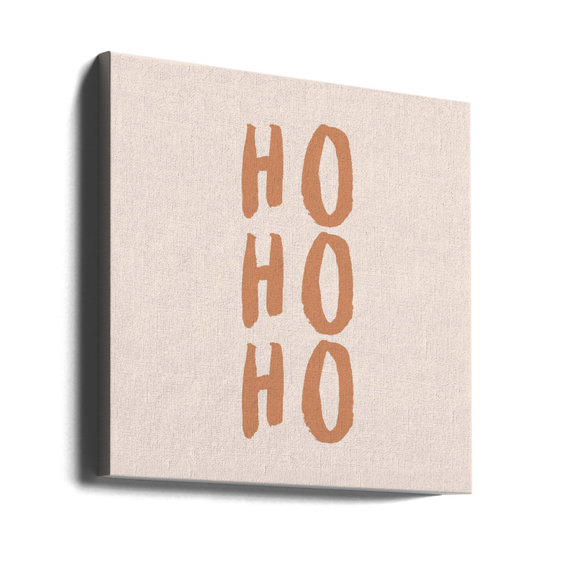 "Ho Ho Ho", art mural sur toile tendue, H 30 po x l 30 po