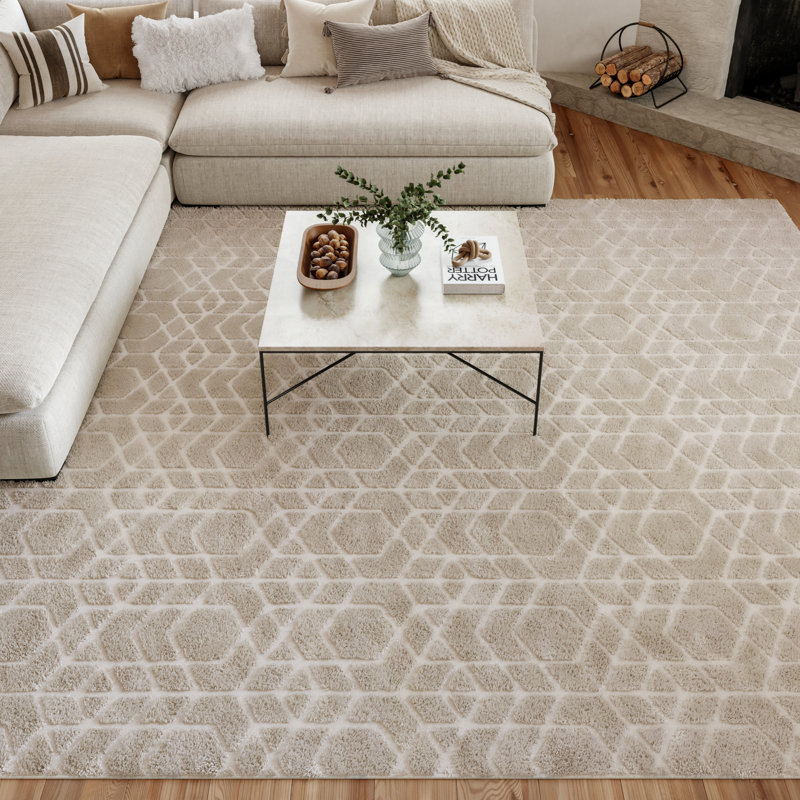 Nourison Washable Charm 8' x 10' Silver Ivory Modern Indoor Rug, Rectangle 8' x 10'