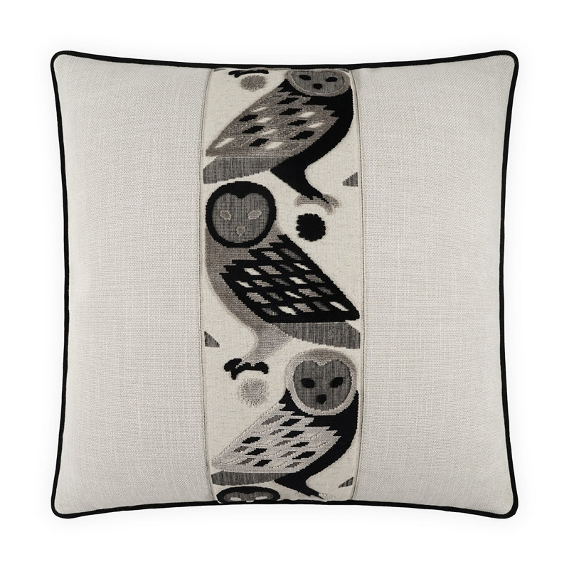 Coussin Otus, Jais, Carré 22 po