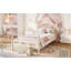 Lit plateforme simple en pin massif avec tête de lit courbée chic, support à lattes, aucun sommier requis, conception à profil bas (sans matelas)-132915793-132915795