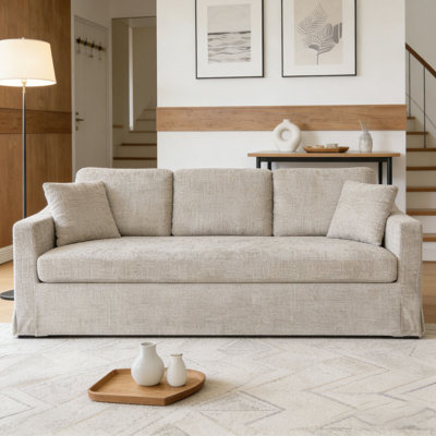 83.86" Wide Modern Casual Chenille Fabric Sofa