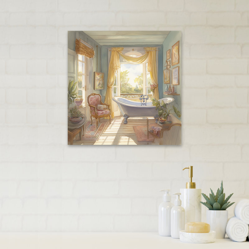 «Urich Elegant Bathroom Retreat II», reproduction sur toile, H 16 po x l 16 po x P 1 po