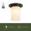 Mineral 8-in Brass Flush Mount-2016278281-2016278276